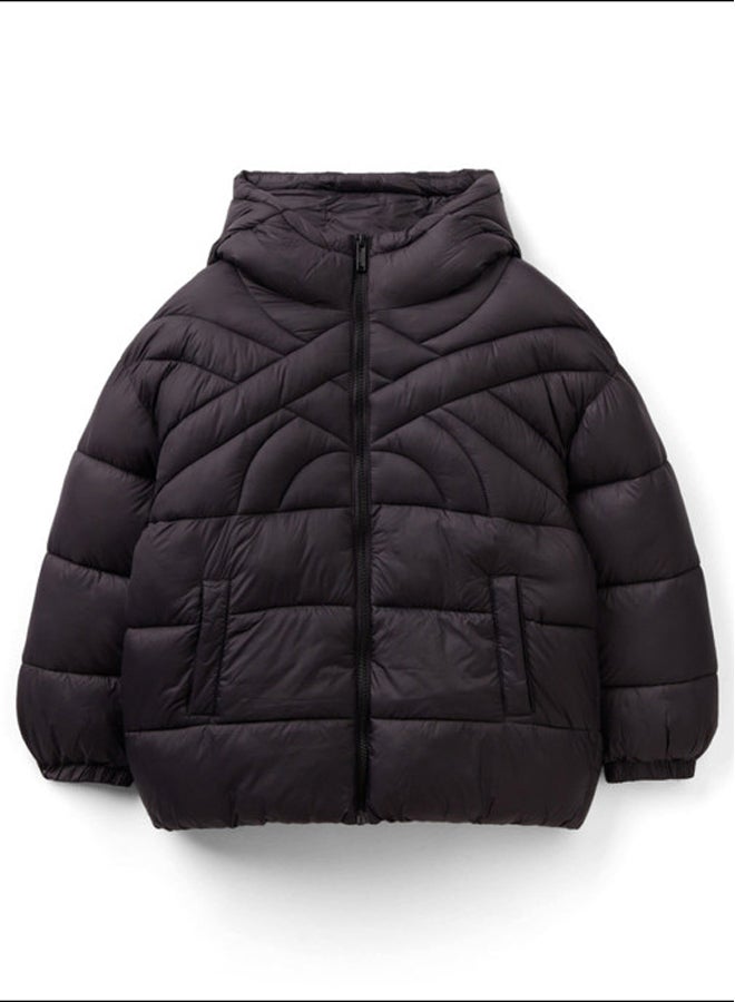 Benetton SHORT PADDED JACKET WITH RECYCLED WADDING  - Image 3