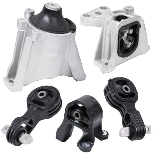 Lochnchn Engine Motor Mount Kit Trans Mount Compatible with Honda CRV 2.4L 2007-2011 5PCS Transmission Motor Mount Replace A65010 A4595 A4598 A4535 A4536 - Image 1