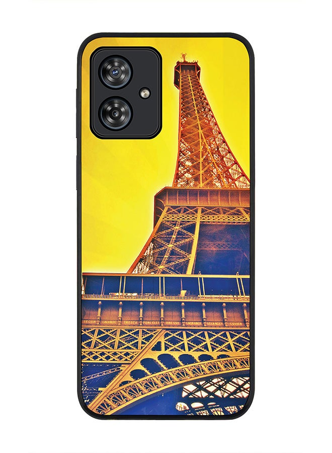 Stylizedd Rugged Black edge case for Motorola Moto G54 / Motorola Moto G54 Power / Motorola Moto G64 5G, Slim fit Flexible Anti Drop Thin Cover - Paris Heights - Image 1