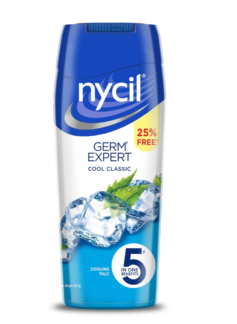 NYCIL GERM EXPERT COOL CLASSIC TALC POWDER 187.5G