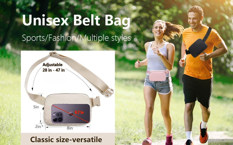 Tapp Collections Unisex Mini Crossbody Belt Bag with Adjustable Strap Small Waist Pouch for Workout Running Traveling Hiking - Neon Green - Image 4