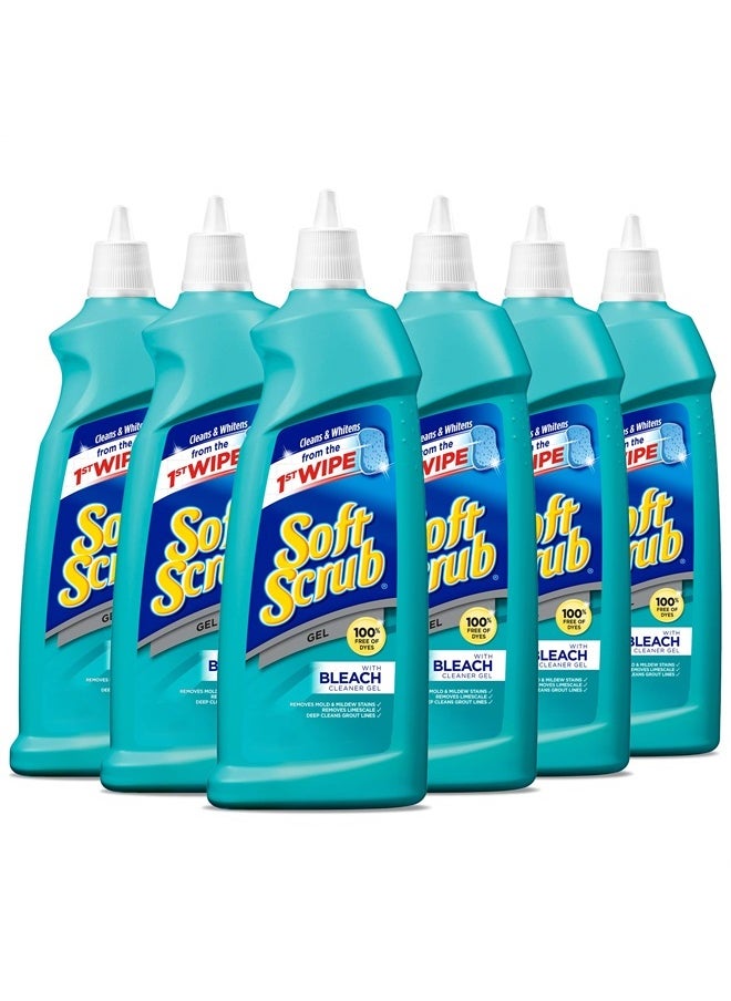 Soft Scrub - Gel with Bleach Cleaner, 28.6 Ounces (Pack of 6) - Image 1