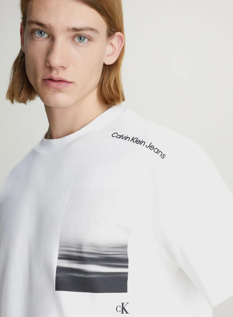 Calvin Klein Jeans Graphic Crew Neck T-Shirt