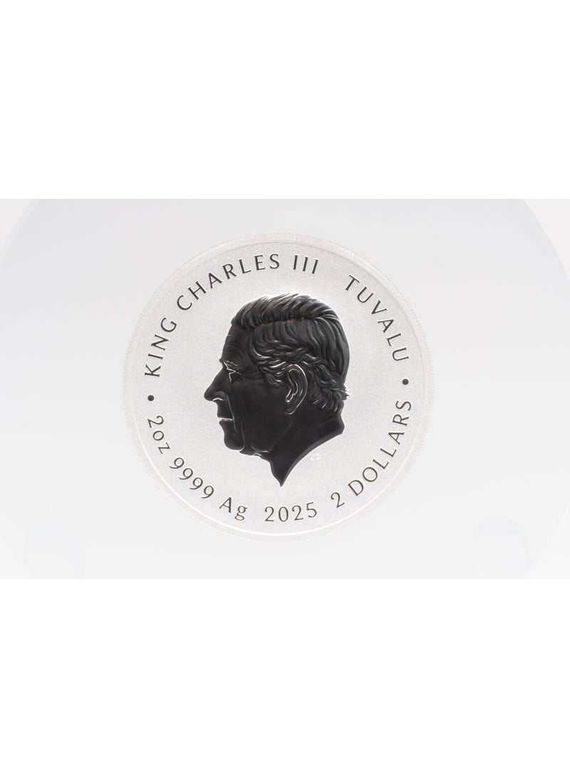 Silver Tuvalu 2025P $2 2 oz Silver - Teenage Mutant Ninja Turtles Pizza, Colorized, NGC MS 70 First Releases, with Pizza-Box OGP - Image 5