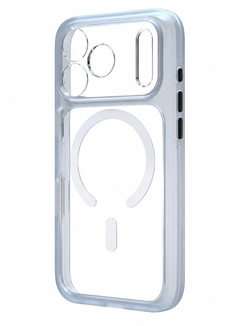 Magnetic Clear Case for iPhone 17 Pro Max with Camera Lens Protection, Slim Shockproof Transparent Back Cover - Image 1