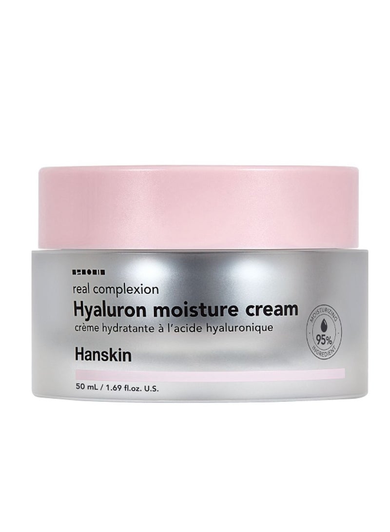Hanskin Real Complexion Hyaluron Moisture Cream Intense Hydration 50ml - Image 1