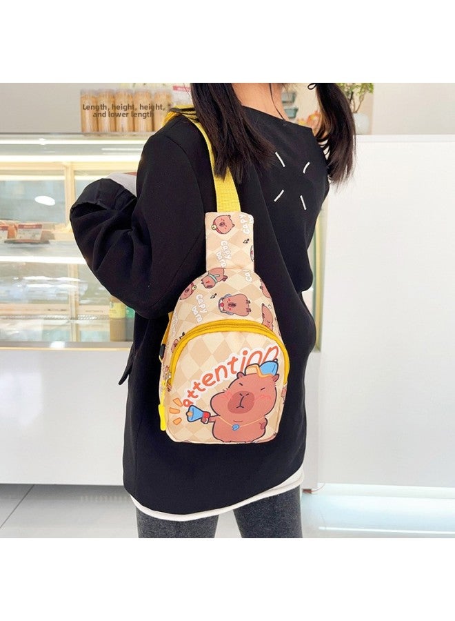 حقيبة أطفال للأولاد والبنات محفظة نقود كرتونية لطيفة للأماكن الخارجية حقيبة كروس عصرية كاجوال حقيبة صدر - اللون: نمط أرنب أبيض فاتح - Image 4