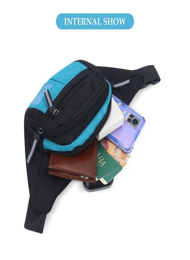 NFI essentials Waist Chest Bag for Men Women Belt Sling Pouch Crossbody Unisex Crossover Fanny Pack One Side Travel Hiking Zip Bag Multipurpose Adjustable Strap Shoulder Running Money Phone Bag - Image 5