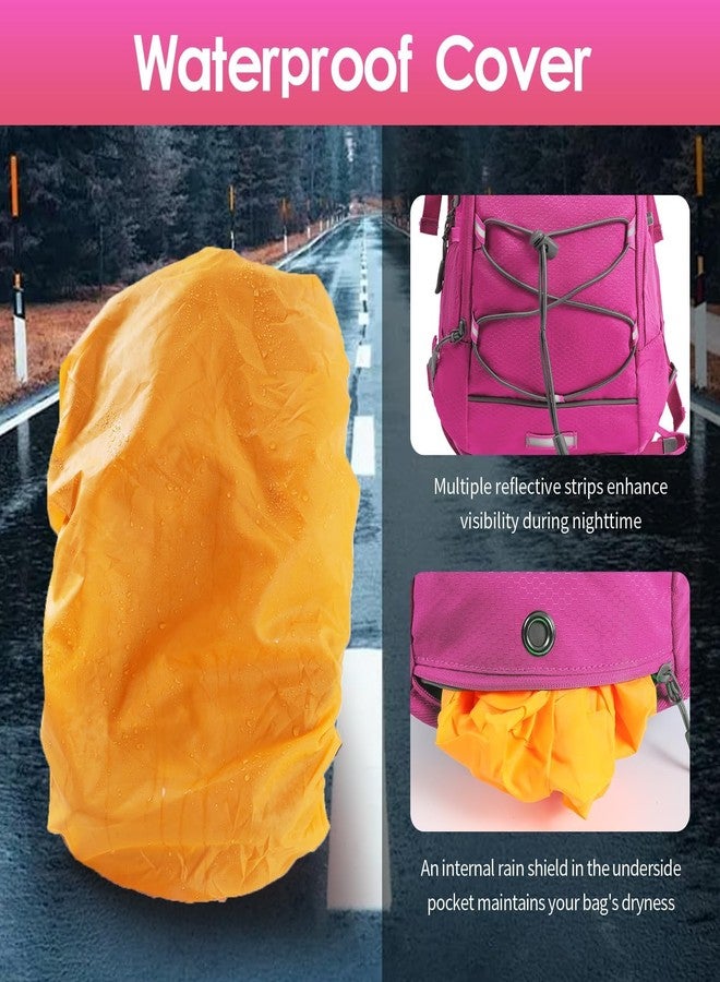 WOLT Hydration Backpack 18L Hiking Water Backpack with 2L Water Bladder for Men Women, Hydration Pack for Running Cycling Biking and Climbing (Pink) - Image 5