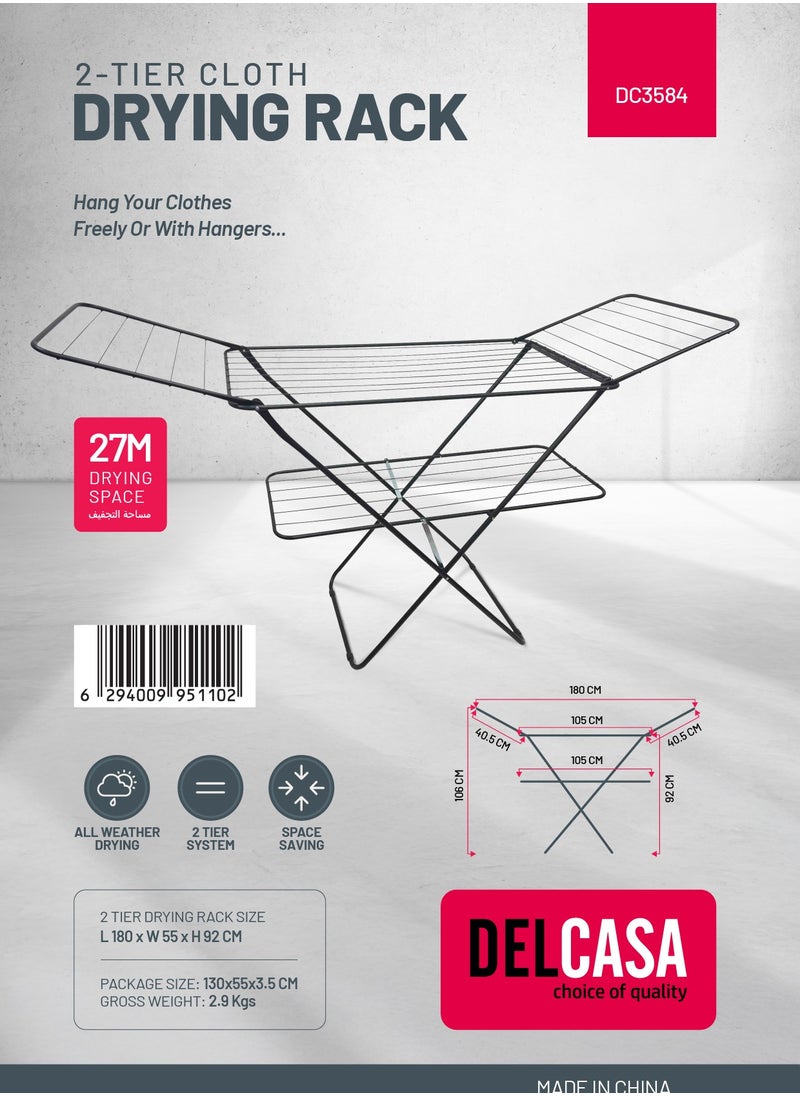DELCASA Delcasa 27M Metal Cloth Dryer (180X55X92CM)  - Image 2