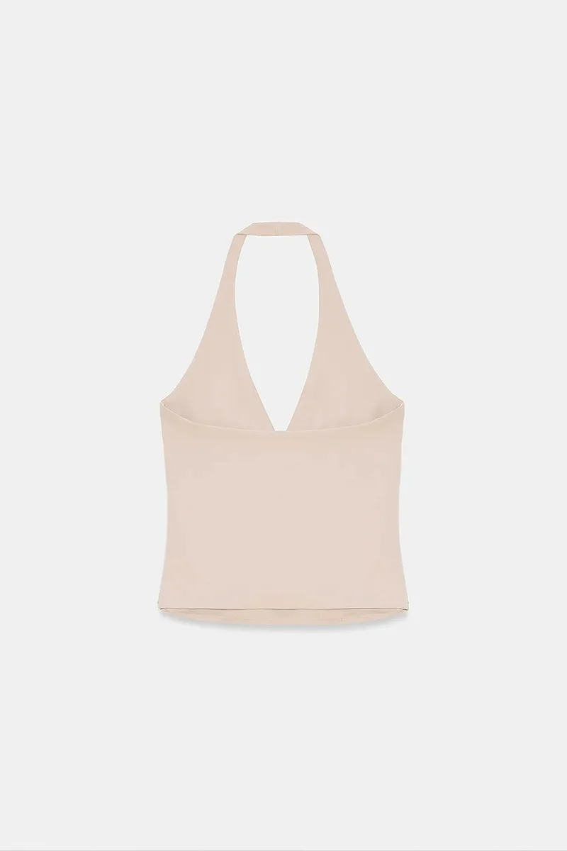 Dilvin Cream Natural DILVIN Nylon Elastane Blouse for Women | Best Price UAE
