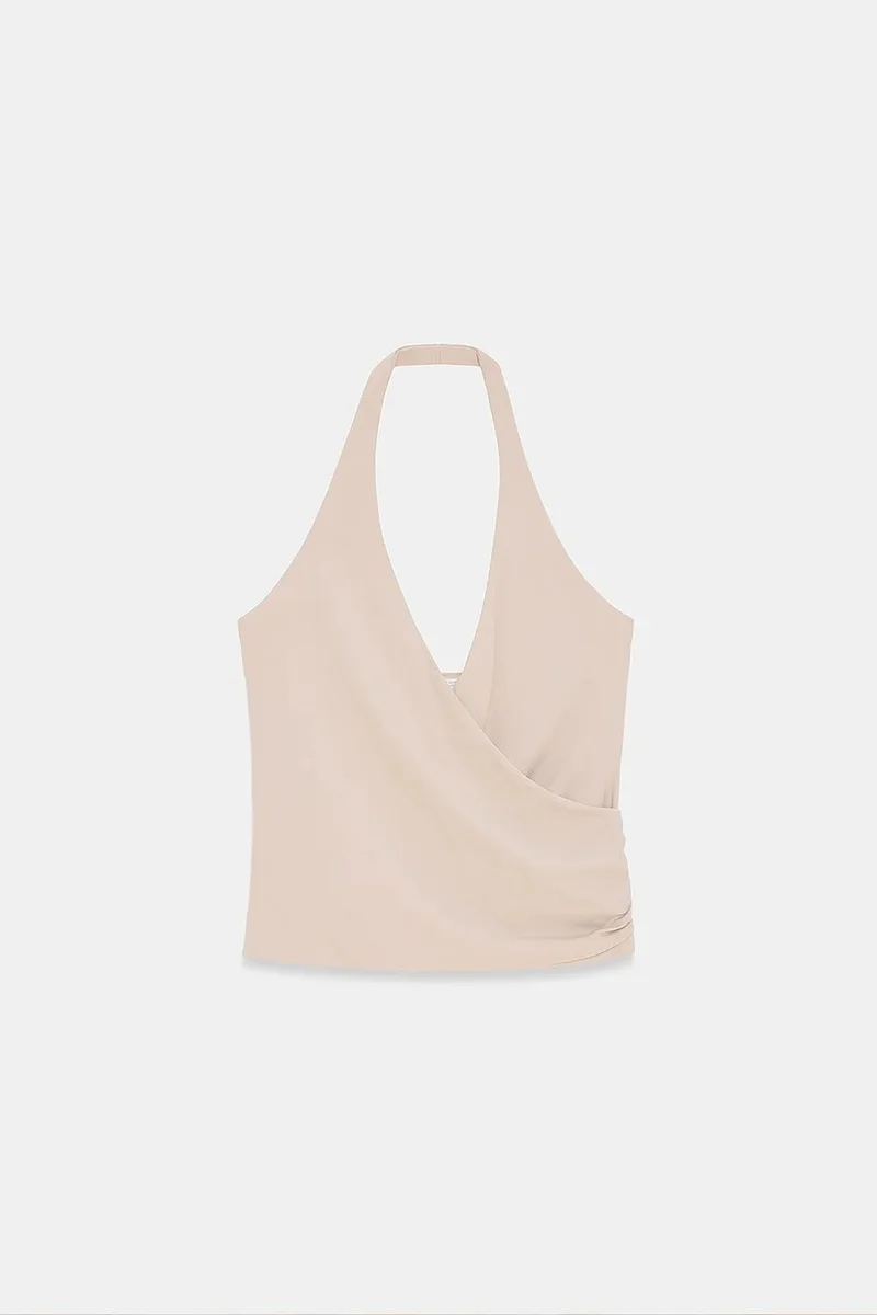 Dilvin Cream Natural DILVIN Nylon Elastane Blouse for Women | Best Price UAE