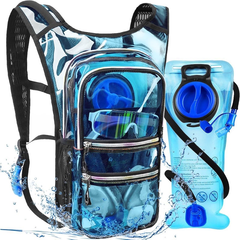 Mothybot Hydration Backpack Pack, Water Backpack 20L Capacities Included 2L Hydration Bladder, Festival Essential - Rave Hydration Pack Hydropack Hydro for Hiking, Running, Biking, Festival Gear - Image 1