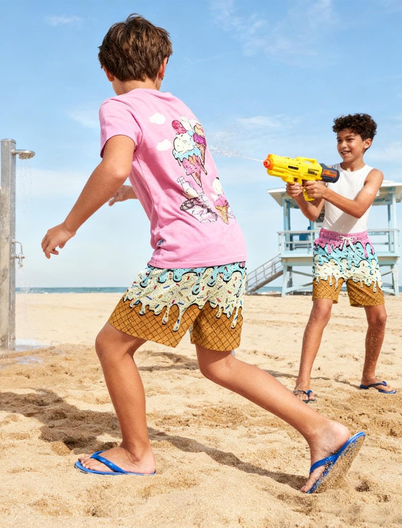 Cozople Boys Athletic Shorts Youth Moisture Wicking Sport Shorts Size 14 Loose Fit Hinking Shorts with Pockets - Image 2