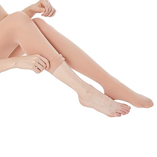 MANZI 3 Pairs Women's Girl's Dance Tights Convertible Transition Ballet Tights 40D Natural Nude M(7-10y) - Image 5