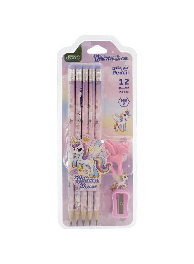 ROCO 12 Pieces Stationery Set Pencil