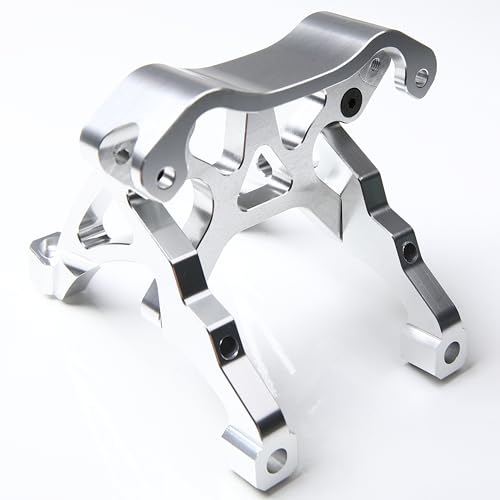 GTBRacing CNC Aluminum Front Shock Tower Brace for 15 RC Car HPI Baja KM Rovan 5b ss Silver - Image 1