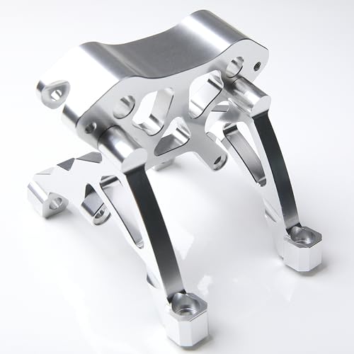 GTBRacing CNC Aluminum Front Shock Tower Brace for 15 RC Car HPI Baja KM Rovan 5b ss Silver - Image 5