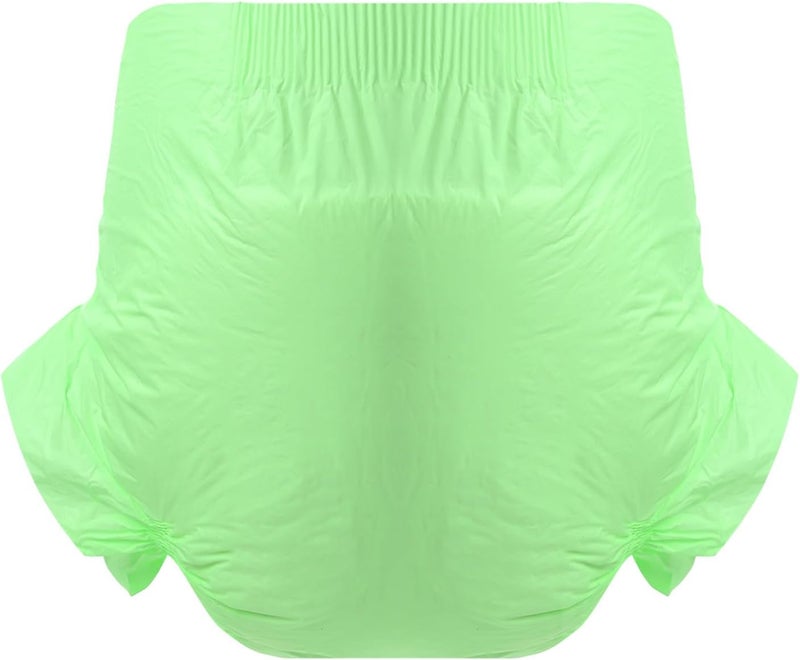 CutiePlusU Disposable Adult Diaper Heavy Absorption Dry Surface Adult Diapers All Night Green 10 Pieces Large 3747 - Image 2