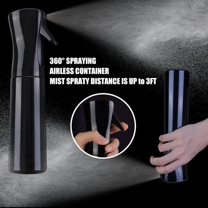 Ballotte زجاجة بخاخ بالوتي برذاذ ناعم، 300 مل، بخاخ مستمر، متعدد الاستخدامات للتنظيف والتصفيف (أسود) - Image 5