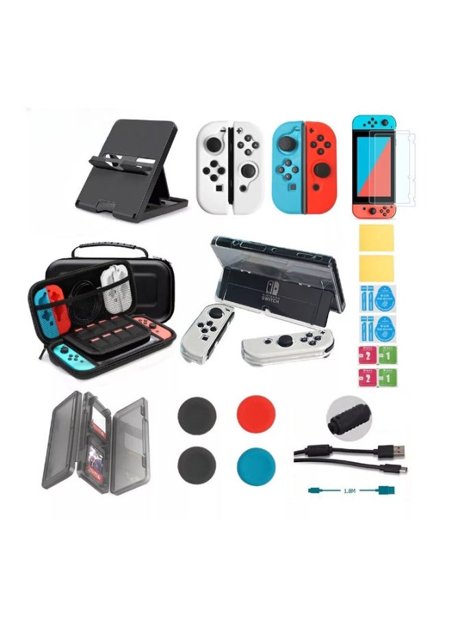 Neutral Suitable For Nintendo Switch Game Protection Bag Protection Data Line Typec Storage Bag Set Crystal Case - Image 2