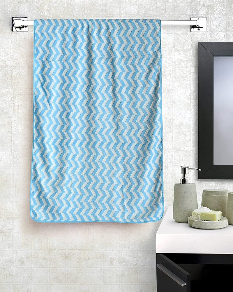 Outlay Home Super Soft Microfiber High Absorbent & Quick Dry Bath Towel Pack of 3 Pieces- 70 x 140 cm, (Pack of 3, Multicolor) - Image 4