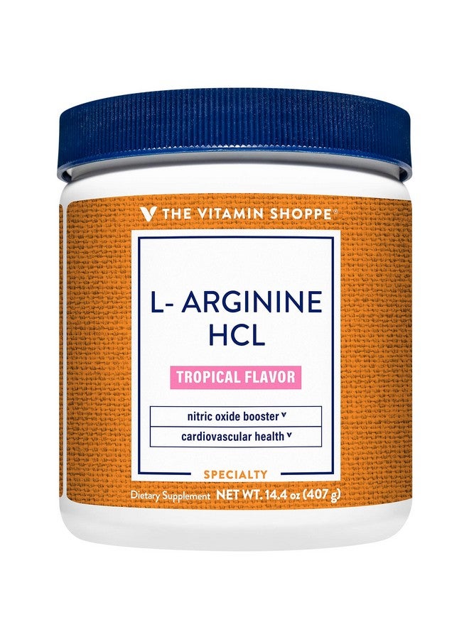 The Vitamin Shoppe L Arginine Hcl Amino Acid Powder Nitric Oxide Booster & Supports Cardiovascular Health Tropical Flavor (50 Servings) - Image 1
