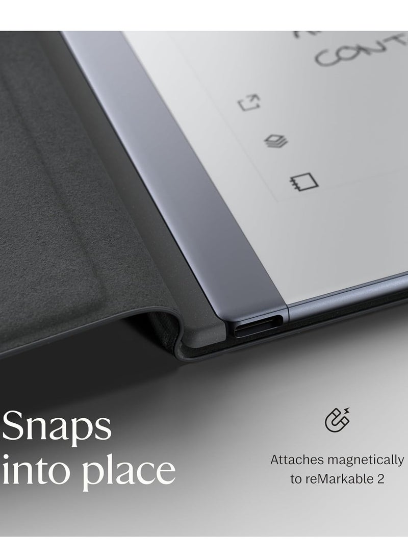 Remarkable - reMarkable Essentials bundle | Includes - reMarkable 2 Paper Tablet 10.3" Gray with Marker Plus Black & Book Folio Polymer Weave Gray - Image 1