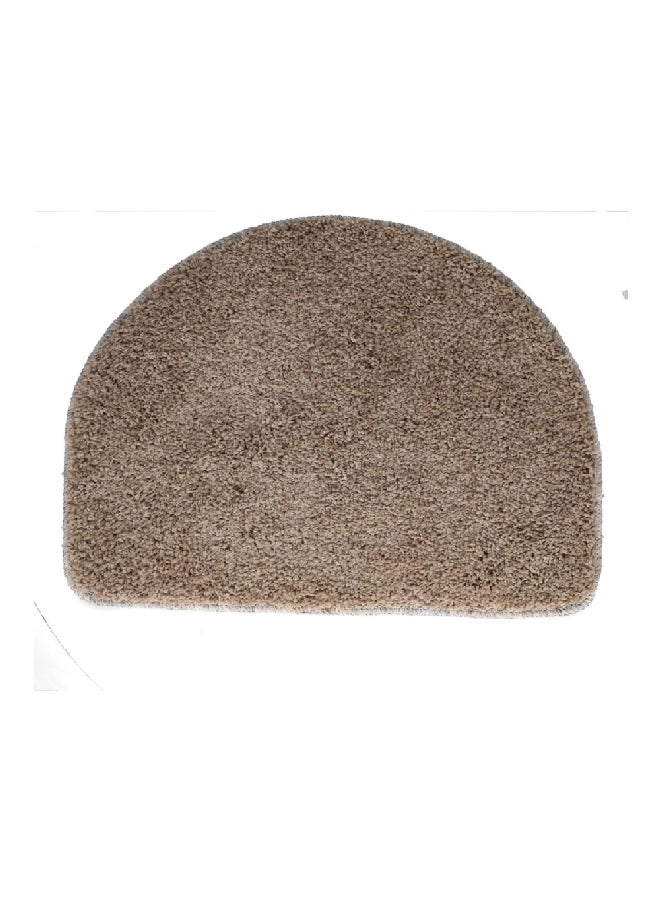 DALTON Woven Durable Half Moon Shaped Rug Brown 46 x 61 cm DALR2O022
