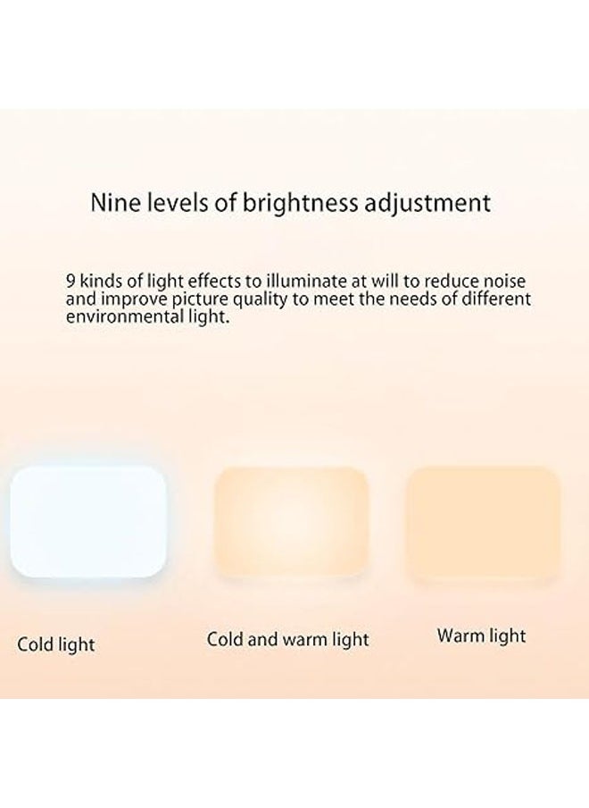 General - Fill Light, Led Phone Light, Clip-on Charging Fill Light, USB Camera Light, Portable Fill Light, 360 Degree Adjustment Computer Webcam Camera Light for Video Recording and Live Streaming - Image 1