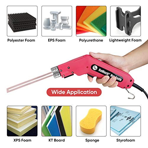 ROMECH Foam Cutter Pro Electric Hot Knife, 200W Styrofoam Cutting Tool Kit- with Heavy-duty Case Blades & Accessories RM-005 (200W) - Image 3
