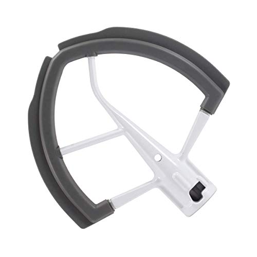 Reikame Flex Edge Beater for Kitchen Aid Mixer 6 Quart Bowl-Lift Stand Mixer Bowls, 6 QT Flat Edge Beater with Flexible Silicone Edges Bowl Scraper - Image 1