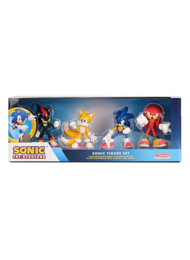 COMANSI Comansi Sonic the Hedgehog Collection Set – 4 Figures (9 cm)  - Image 1