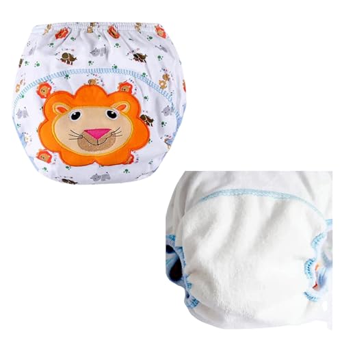 RENIAL Medium Size Cotton Boxer Shorts for Kids | Comfortable Underpants Washable and Reusable | Multiprinted Baby Undergarments (Pack of 1) - Image 1