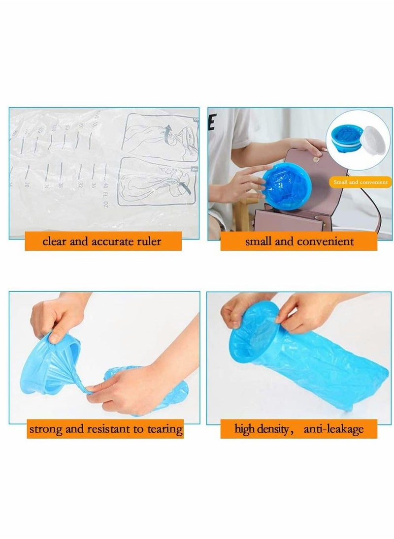 SYOSI - Sick Bags Vomit Bags Barf Bags, Disposable Emesis Bag, Aircraft & Car Sickness Bag, Nausea Bags for Travel Motion Sickness, Portable, Leakproof and Puncture-Proof 1000 ml 10PCS - Image 1