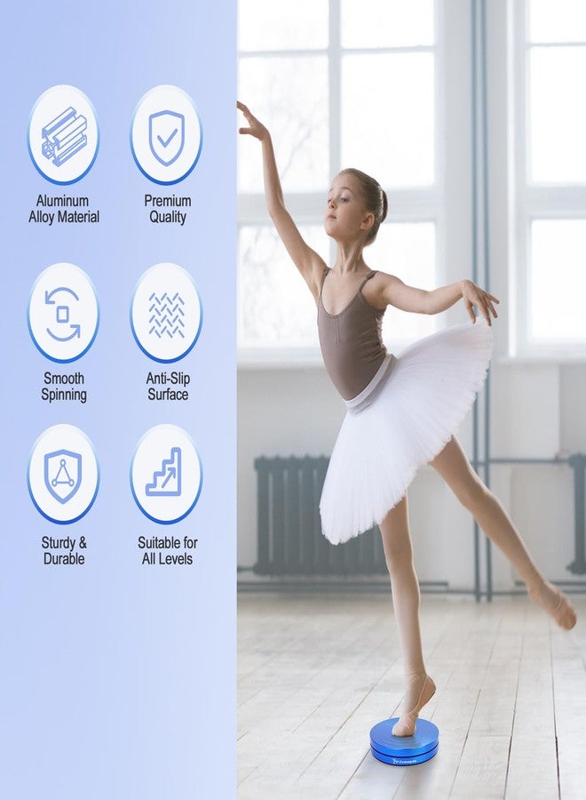 Jomuyee Metal Ballet Turning Disc Board,Improving Pirouette skills & Balance, Professional Sturdy Training Equipment for Dancing,Gymnasts & Figure Skating, Portable Non Slip Spin Disc Board for Kids & Adults,Gift Idea - Image 3