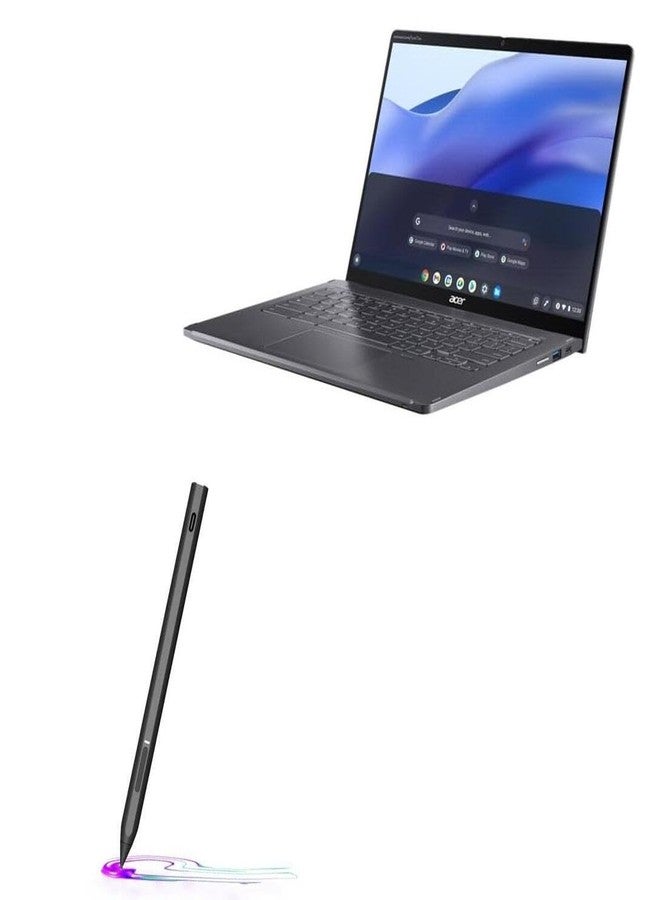 BoxWave قلم ستايلس من BoxWave متوافق مع Acer Chromebook Spin 714 (CP714-1WN) - قلم ستايلس نشط DynaScript USI، قلم USI الإلكتروني مع طرف فائق الدقة - أسود جت - Image 1