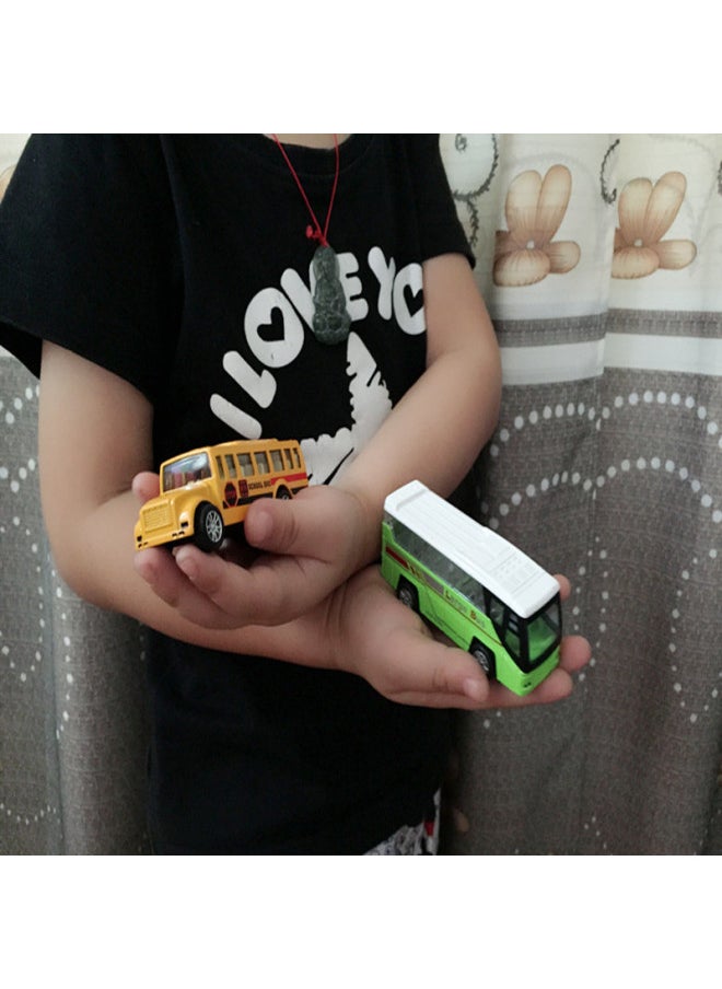 Generic Children's Toys Children's Huili Color Box Packaging Alloy Car Model Simulation Bus Toy Car Quality Assurance-Color:1210-802 Alloy Boxed Bus  - Image 4