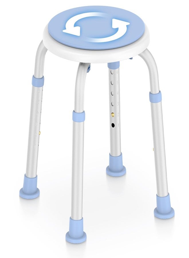 Delog 360 Rotating Swivel Shower Seat - Adjustable Seat for Tub & Small Bathtub - 300lb Capacity with Anti-Slip Rubber Tips - Image 1