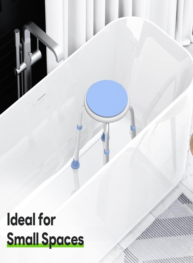 Delog 360 Rotating Swivel Shower Seat - Adjustable Seat for Tub & Small Bathtub - 300lb Capacity with Anti-Slip Rubber Tips - Image 2