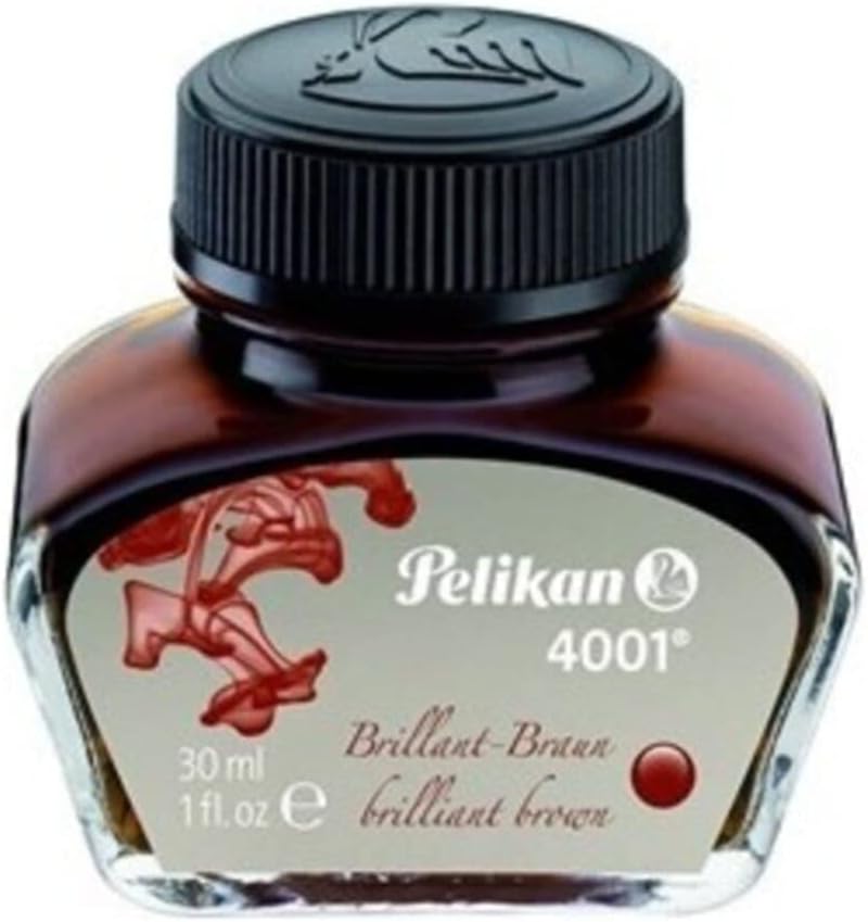 Pelikan 4001 Brilliant Brown Fountain Pen Ink - 30ml Bottle