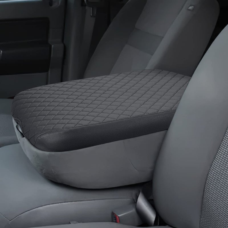 ISSYAUTO Leather Center Console Cover Compatible with 2008-2012 Ram Jump Seat
