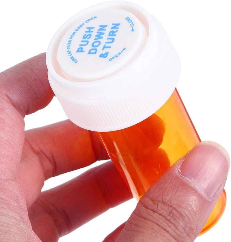 12pcs Portable Small Pill Organizer Travel Medicine Bottles with Dual-use Lids Plastic Pill Container for Daily Medication Storage - Image 4