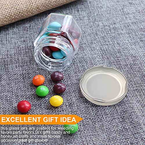 Accguan 30 Pcs 1.5 oz Glass Jars with Silver Lids, Mini Mason Jars for Gifts, Crafts, Wedding, Spice, ExtraTags String - Image 5