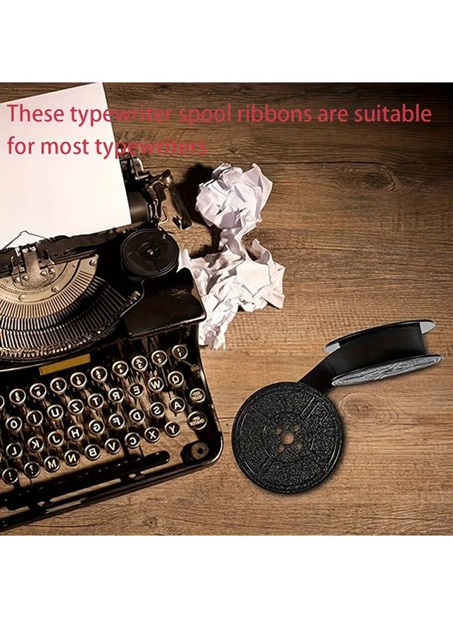 4Pack Universal Typewriter Ribbon Double Spool Black for Most Typewriters - Image 4