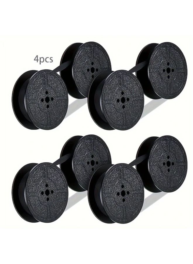 4Pack Universal Typewriter Ribbon Double Spool Black for Most Typewriters - Image 2