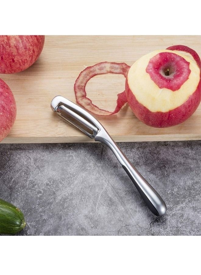 Generic Vegetable Peeler Premium Stainless Steel Potato Peelers Apple Peeler with Sharp Blade and Ergonomic Non-Slip Handle Shape Swivel, Carrot Eggplant Pear Mango Cucumber Fruit Peelers  - Image 2