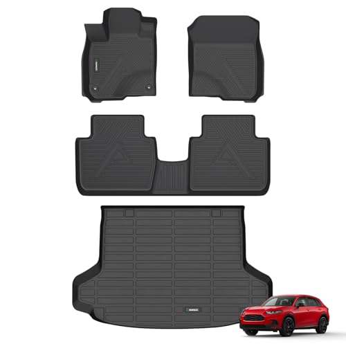 ANBINGO® All Weather Car Floor Mats & Cargo Liner for Honda HRV 2023 2024 2025 2026 | HR-V Hybrid 2023 2024 2025 2026, Fit for LX | Sport | EX-L, Custom Fit Full Set Accessories - Black - Image 1