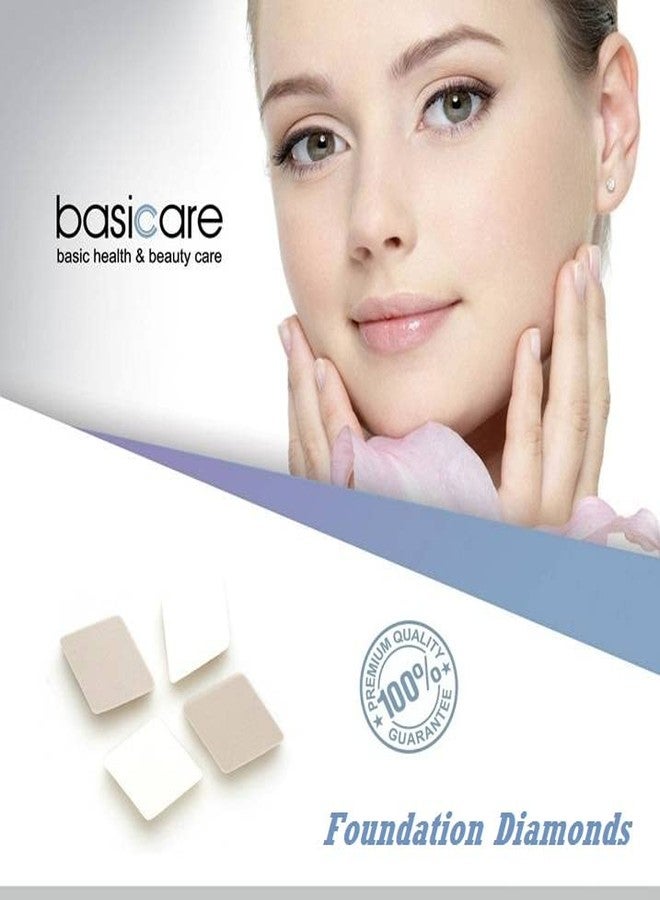 Basicare Foundation Diamonds Makeup Sponge Beauty Blender Foundation Blending Sponge, Professional Cruelty-Free Beauty Makeup Sponge For Dry & Wet Use. Pack Of 4 - Image 4