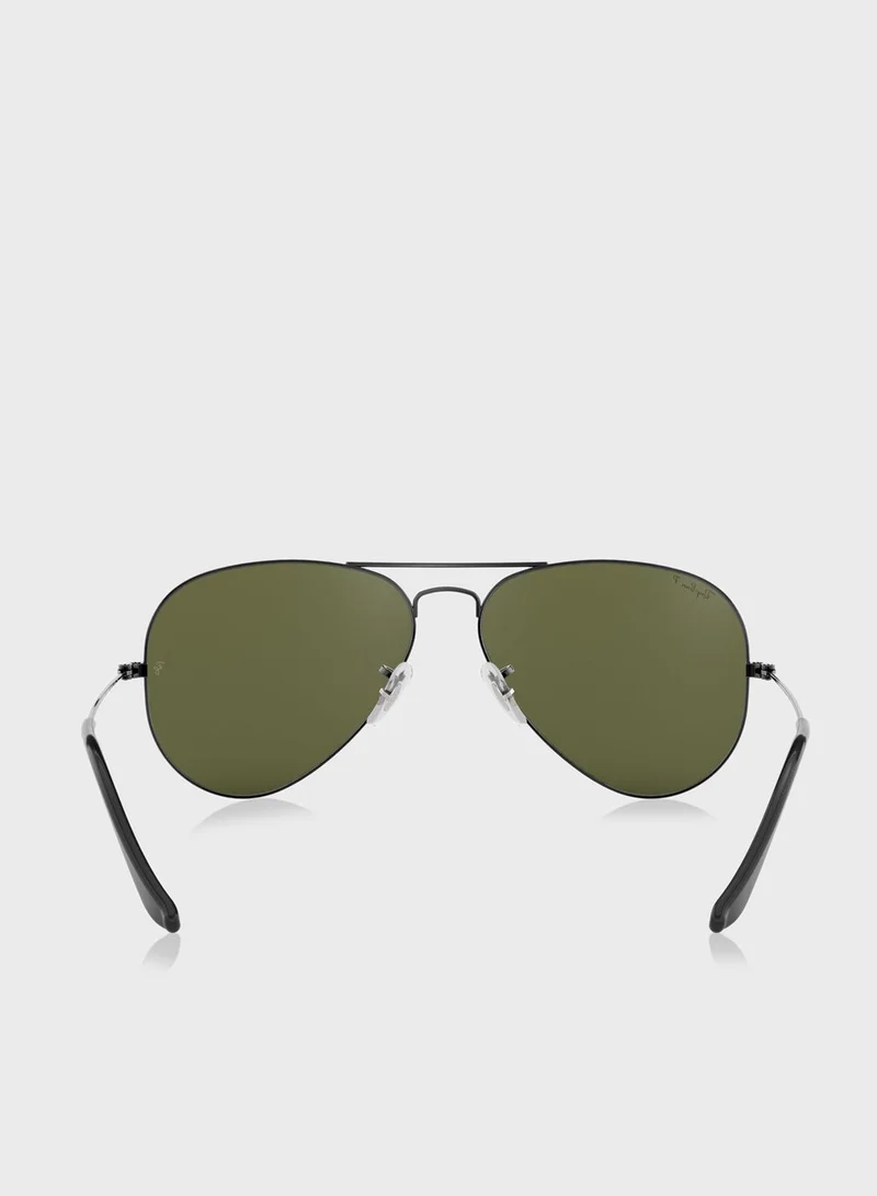 Ray-Ban 0Rb3025 Aviator Large Metal Sunglasses
